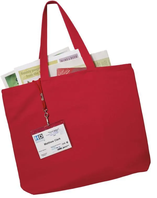 12 ct Heavy Cotton Denim Convention Tote Bag - By Dozen