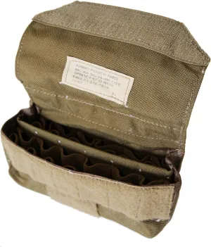 24 Round Clay Trap Skeet Shotgun Molle Shell Cartridge Holder Carrier Ammo Pouch Coyote Brown