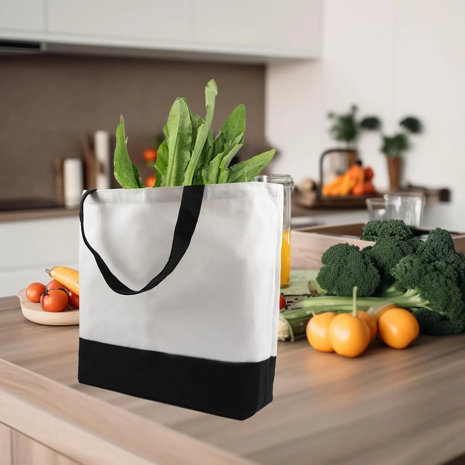 5 pcs Sublimation Tote Bags,polyester tote bags for sublimation, blank canvas tote bags for DIY Crafting and Decorating