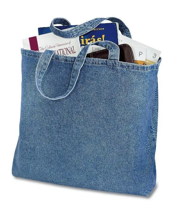 72 ct Heavy Cotton Denim Convention Tote Bag - By Case