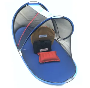 Aim Emporium Single Bed Foldable Mosquito Net for Adults Black Color with Base (Large Size 210 x110 x90 cm) with Sleeping Bag Attach Bag and Air Pillow Comfortable for up to 6ft Height