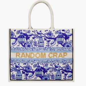 BEADED CUSTOM CHINOISERIE TOTE