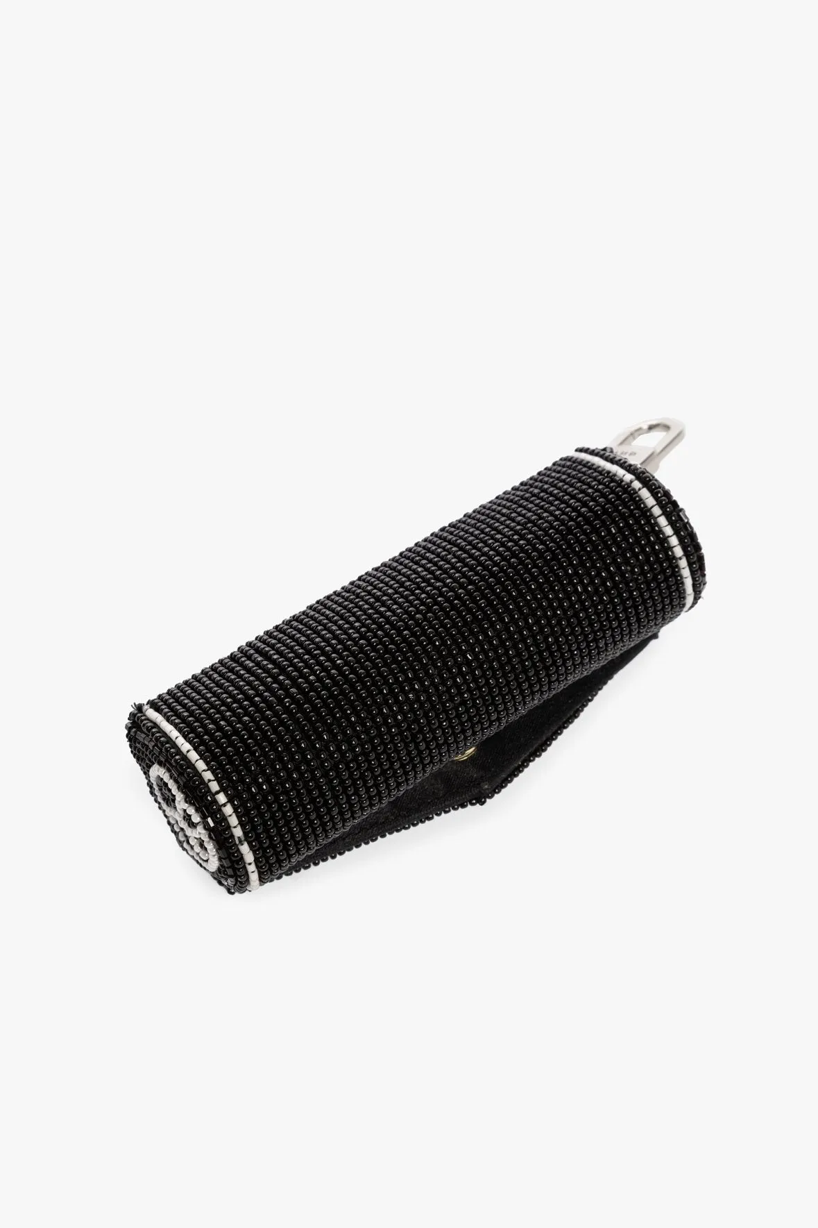 BEADED LIPSTICK CASE | BLACK YIN YANG