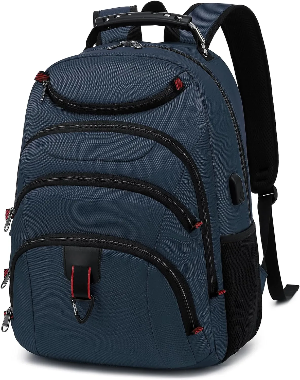 Boavan Laptop Backpack for men, 15.6 inch Laptop Bag with USB Port, Waterproof Travel Work Backpack Purse, Anti-Theft Teacher Nurse Doctor Casual Bookbags Office Business backpackClassic Navy