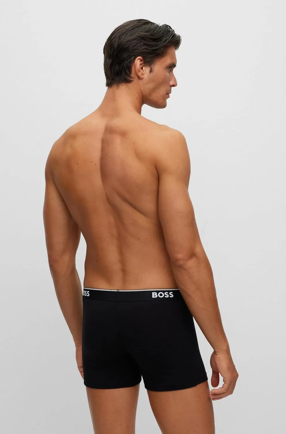 BOSS Men's Stretch Cotton 3 Pack Boxer Briefs