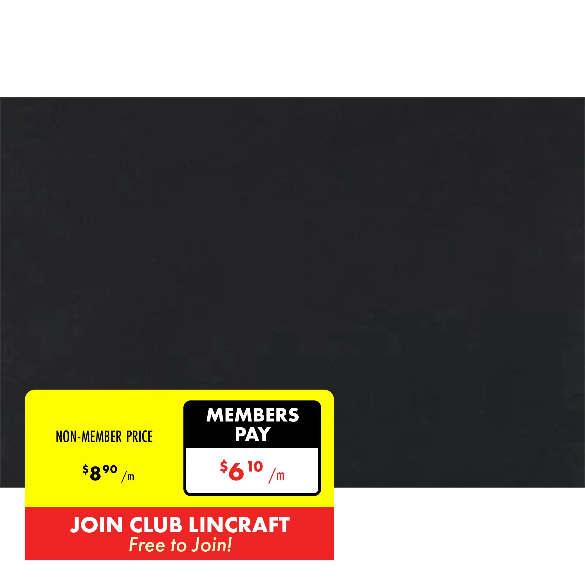 Calico Fabric, Black- Width 180cm