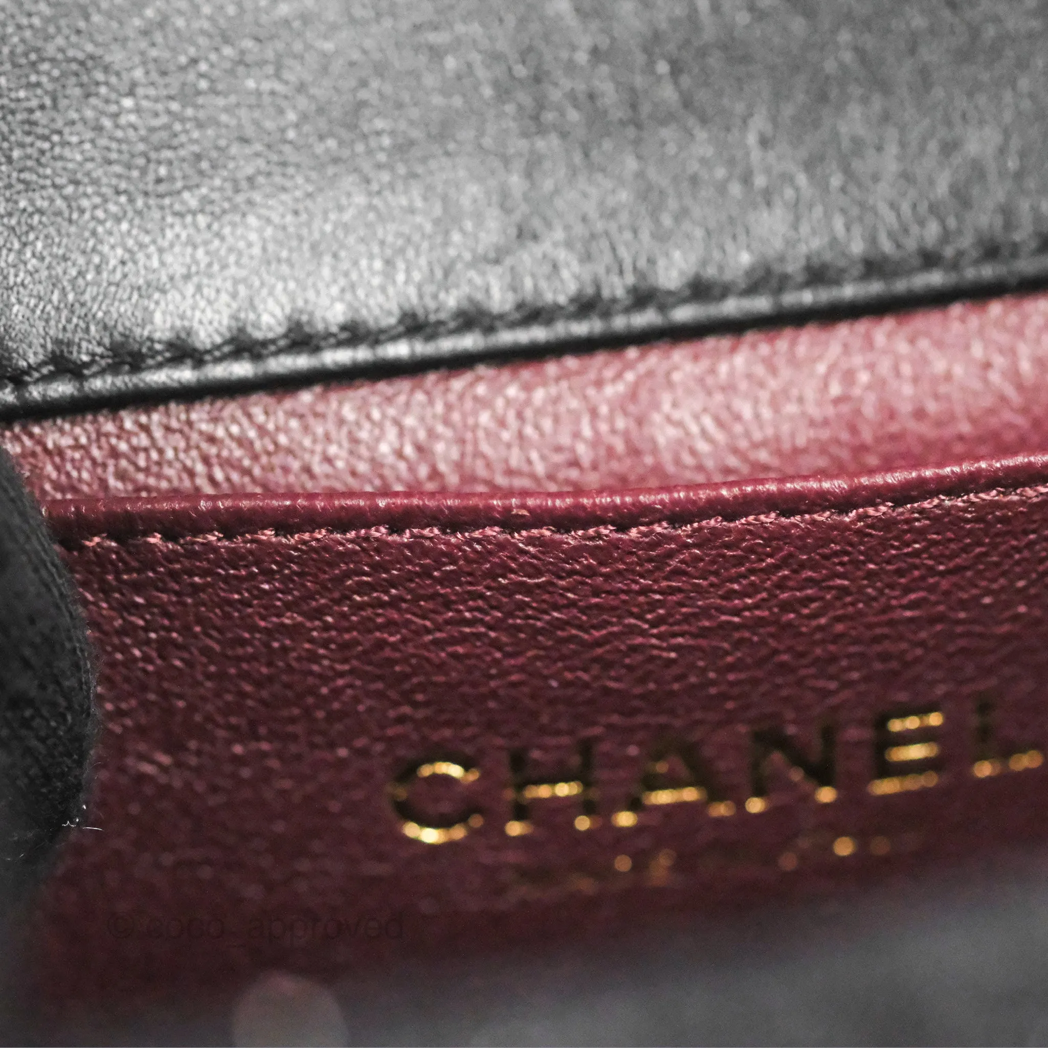 Chanel Black Faux Pearl Embellished Tweed Mini Cosmos Flap Bag