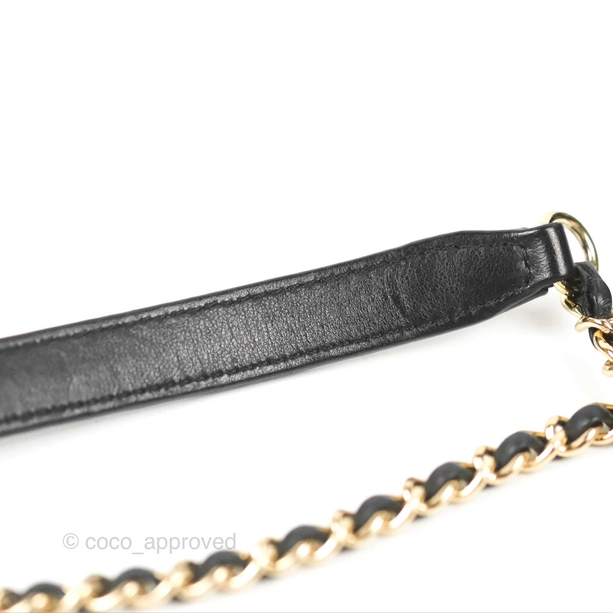 Chanel Black Faux Pearl Embellished Tweed Mini Cosmos Flap Bag