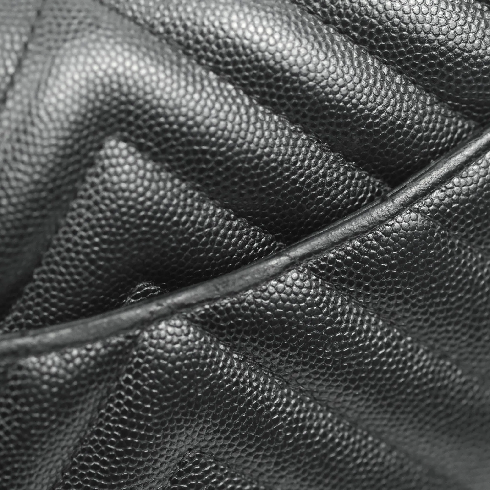 Chanel Chevron Mini Rectangular Flap Black Caviar Gold Hardware
