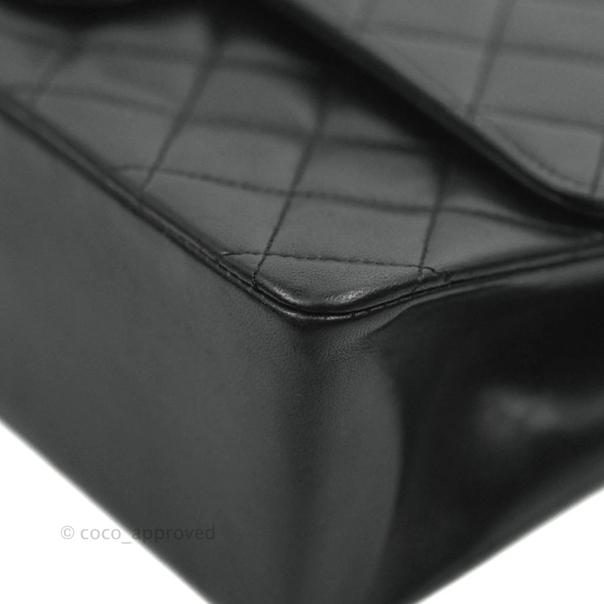 Chanel Classic Double Flap Vintage Black Lambskin 24K Gold Hardware