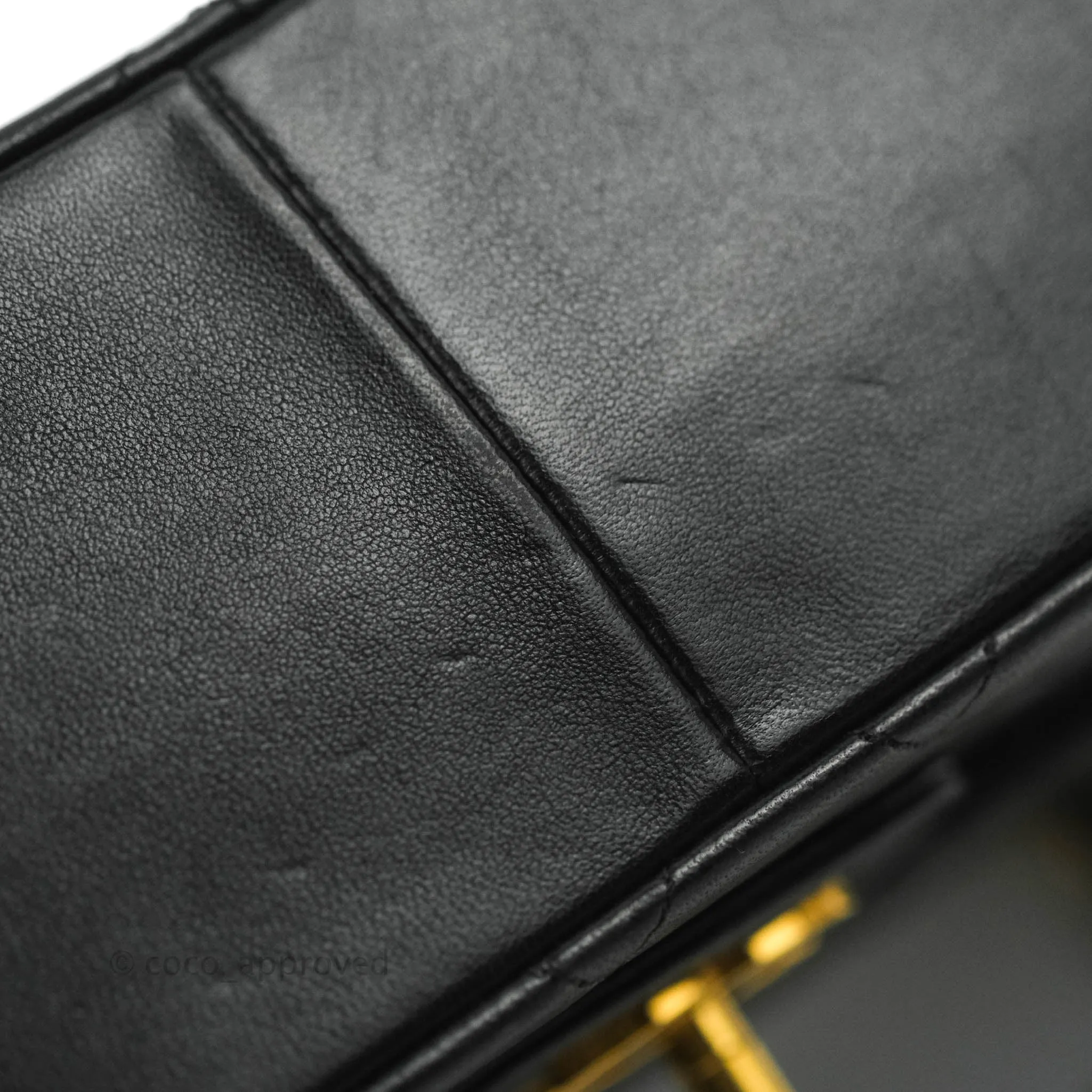 Chanel Classic Double Flap Vintage Black Lambskin 24K Gold Hardware