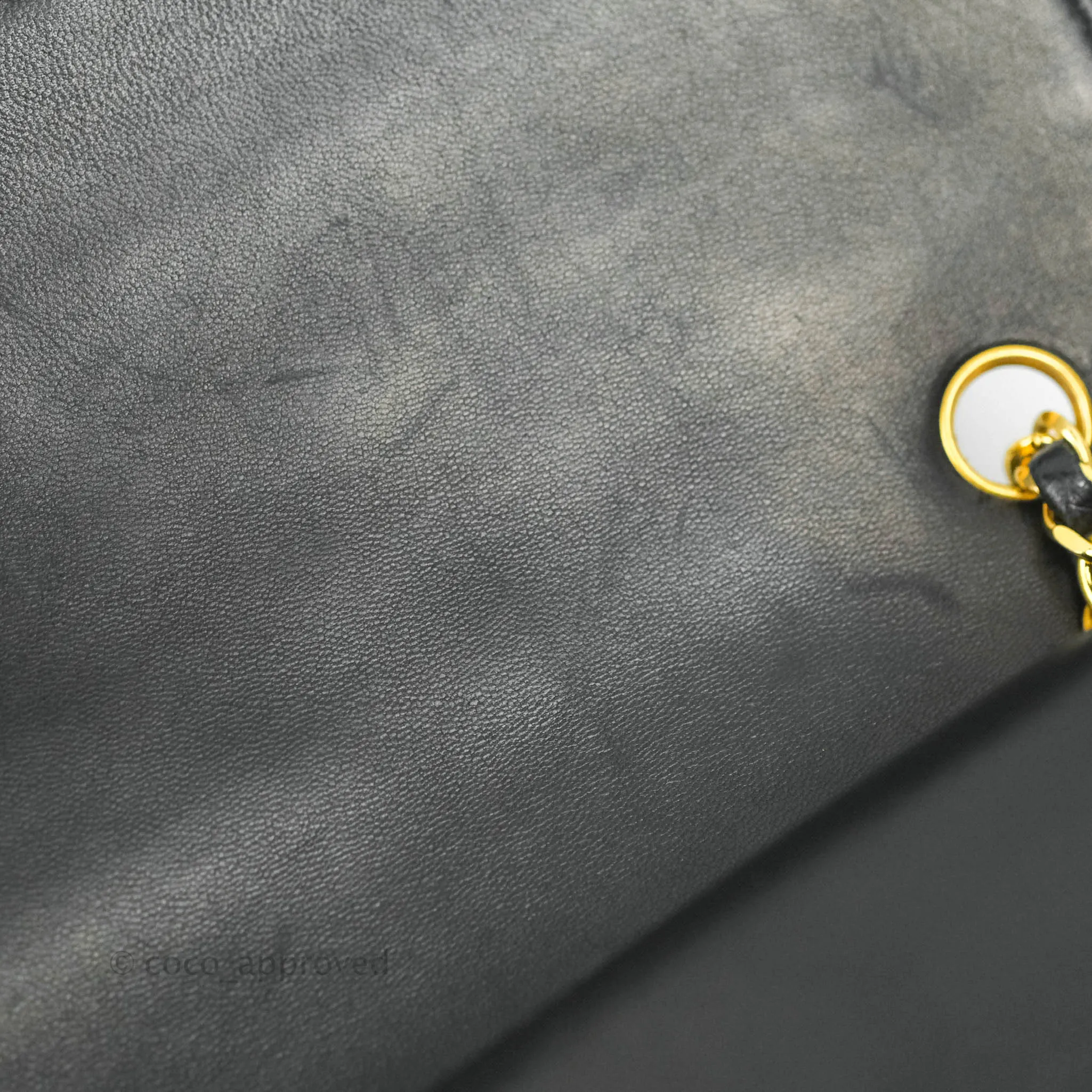 Chanel Classic Double Flap Vintage Black Lambskin 24K Gold Hardware