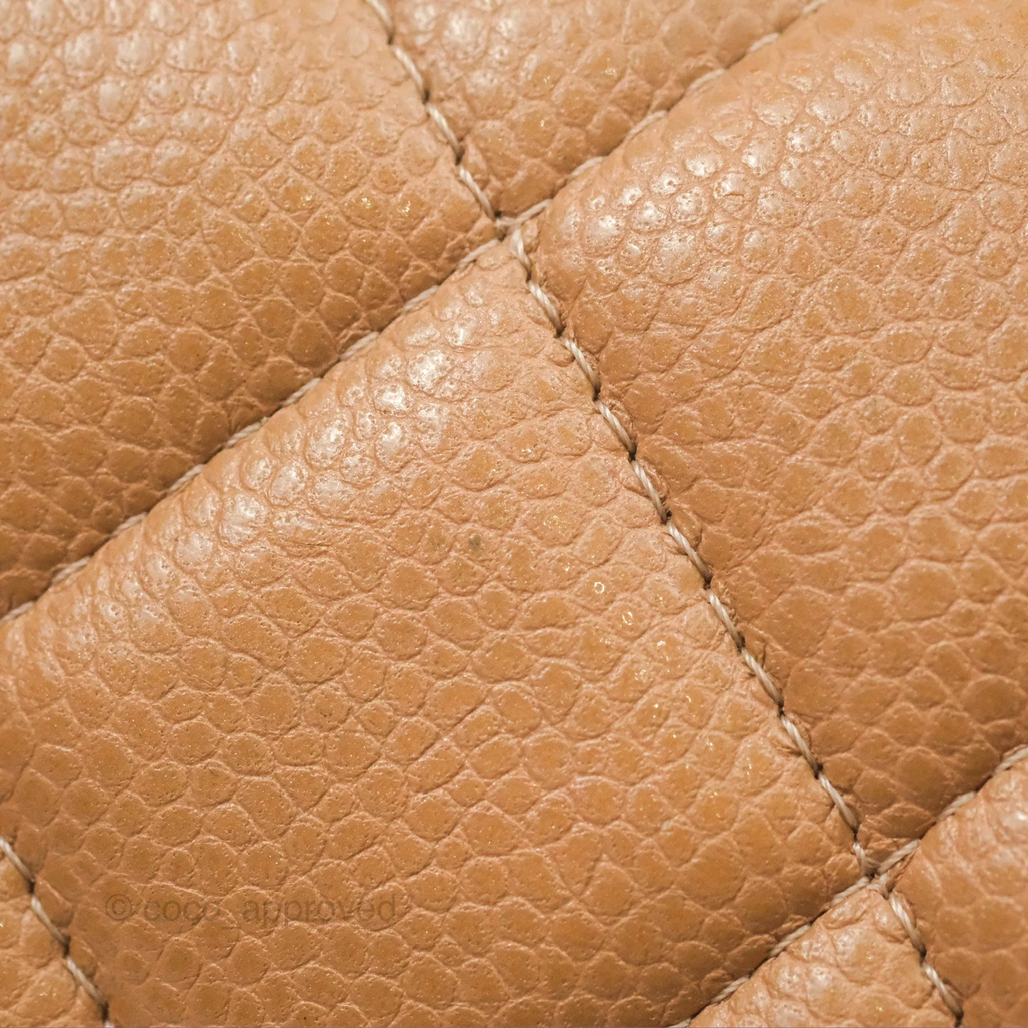 Chanel Classic Jumbo Double Flap Dark Beige Caviar Gold Hardware⁣⁣ 18S
