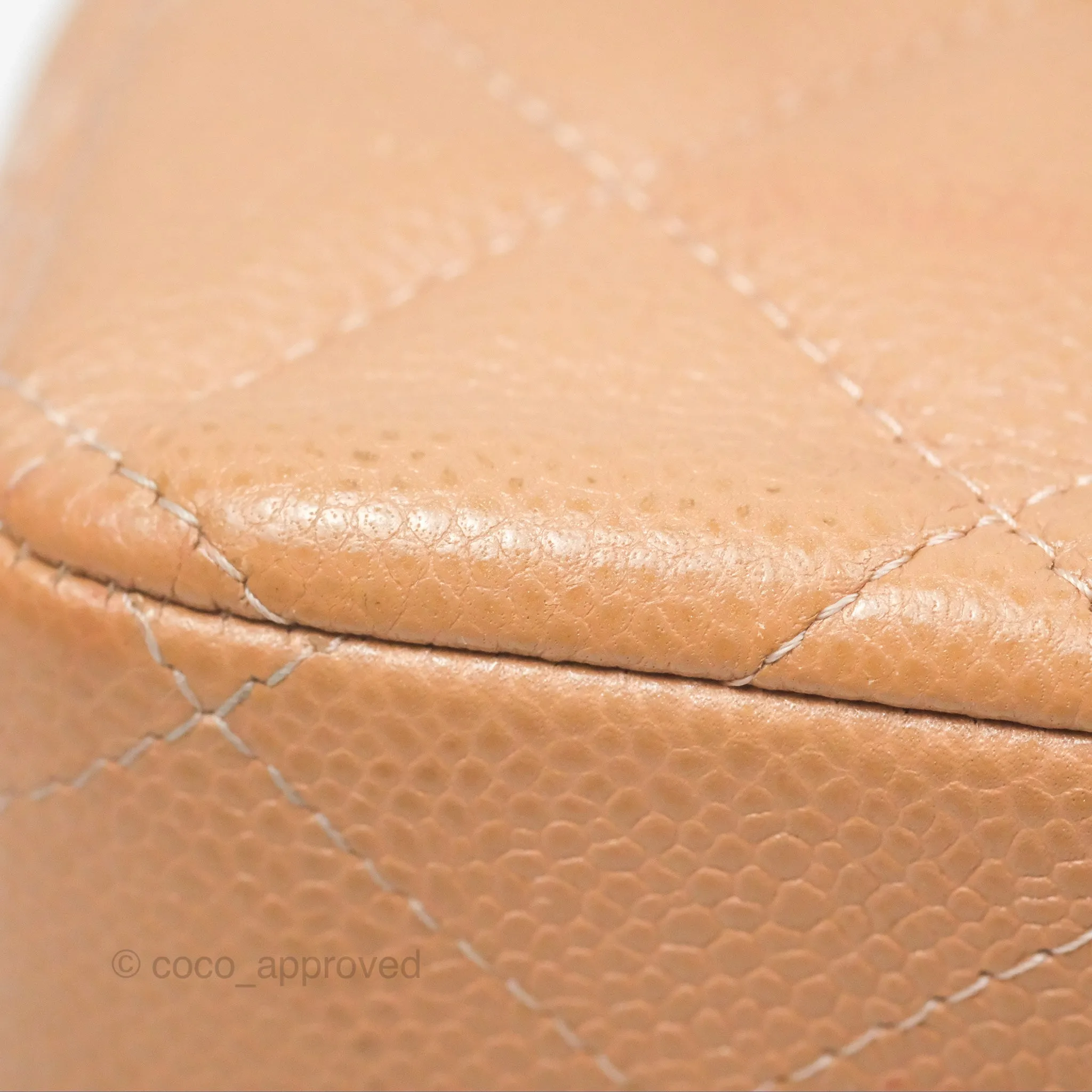 Chanel Classic Jumbo Double Flap Dark Beige Caviar Gold Hardware⁣⁣ 18S
