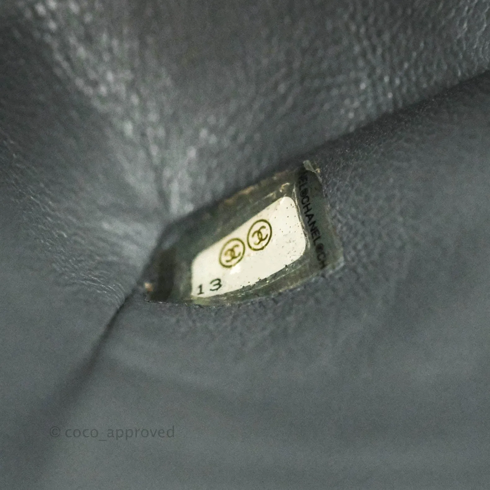 Chanel Classic M/L Medium Double Flap Olive Green Patent Silver Hardware