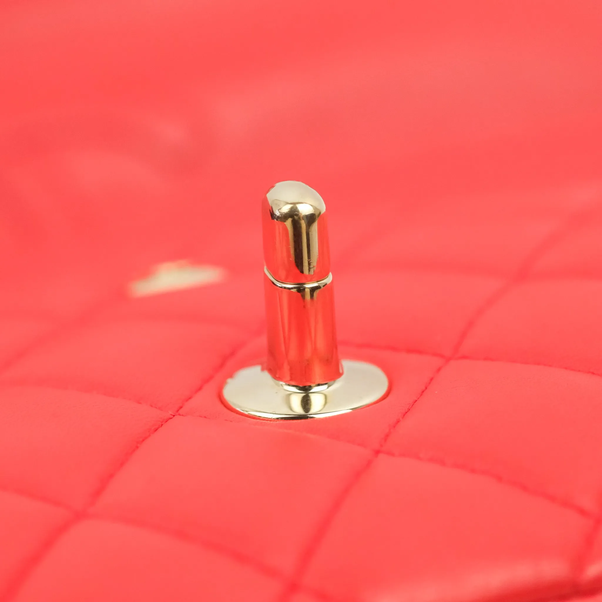 Chanel Classic M/L Medium Double Flap Red Lambskin Gold Hardware