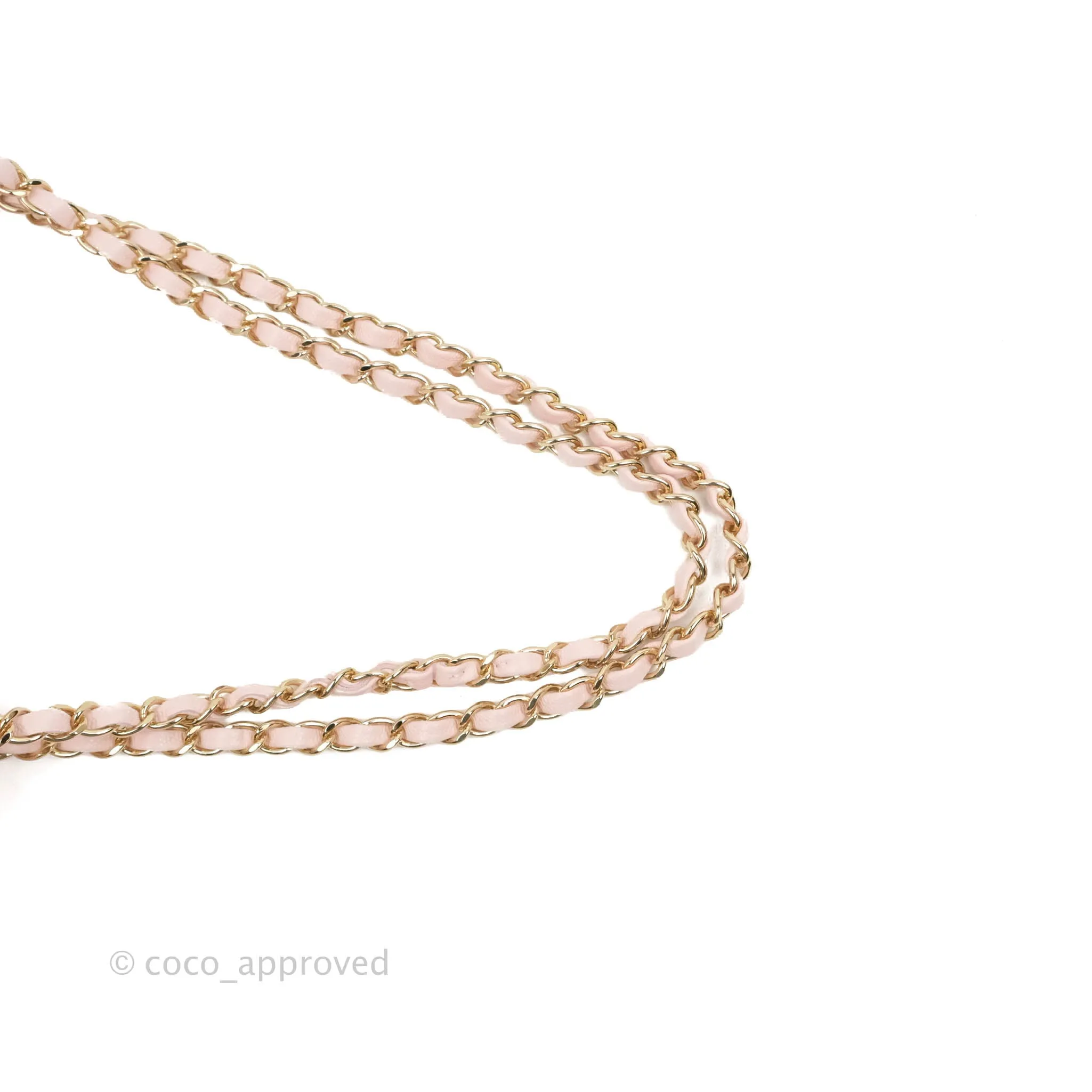 Chanel Classic M/L Medium Flap Quilted Pink Caviar Gold Hardware 22S