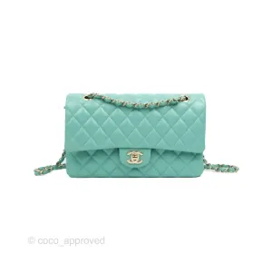 Chanel Classic M/L Medium Flap Quilted Tiffany Caviar Gold Hardware 21S