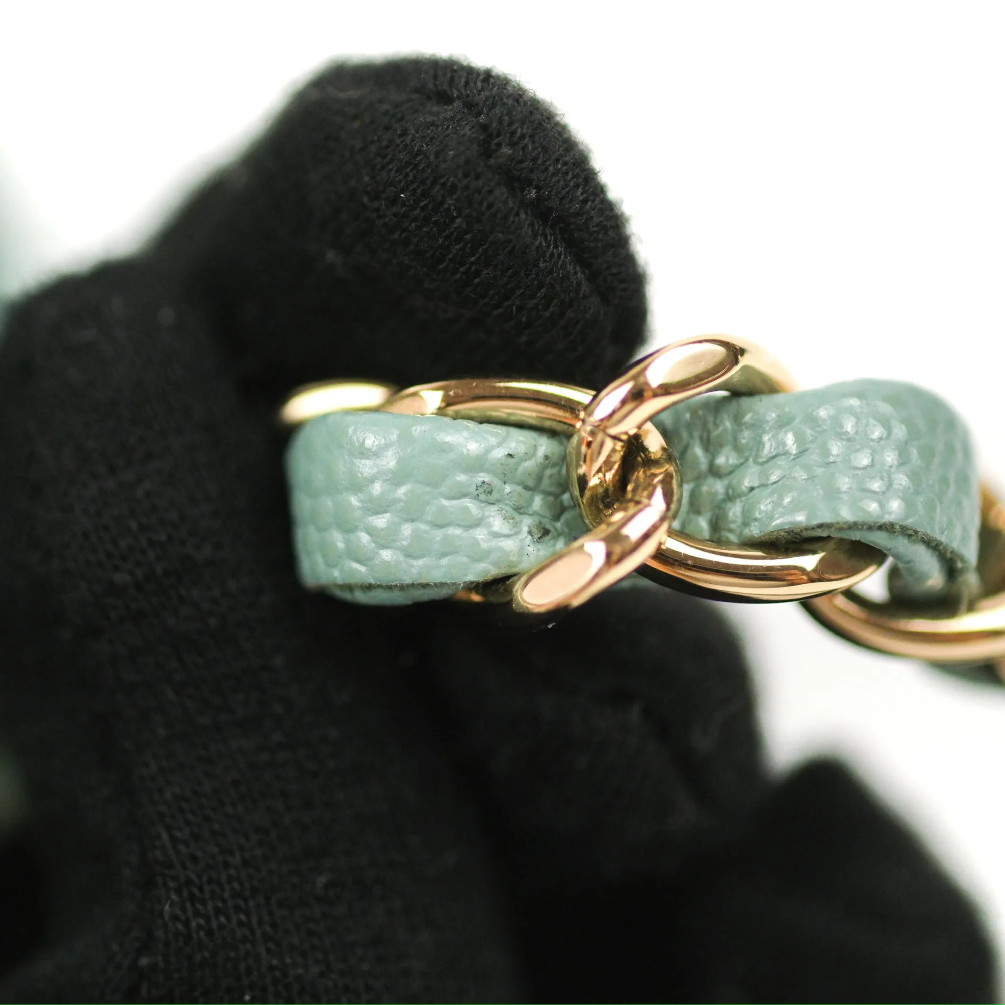 Chanel Classic M/L Medium Flap Quilted Tiffany Green Caviar Gold Hardware