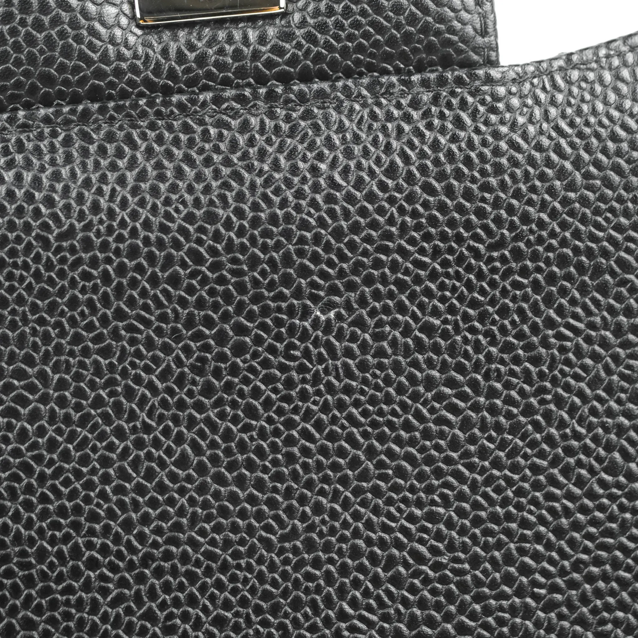 Chanel Classic Quilted Jumbo Double Flap Black Caviar Silver Hardware⁣⁣