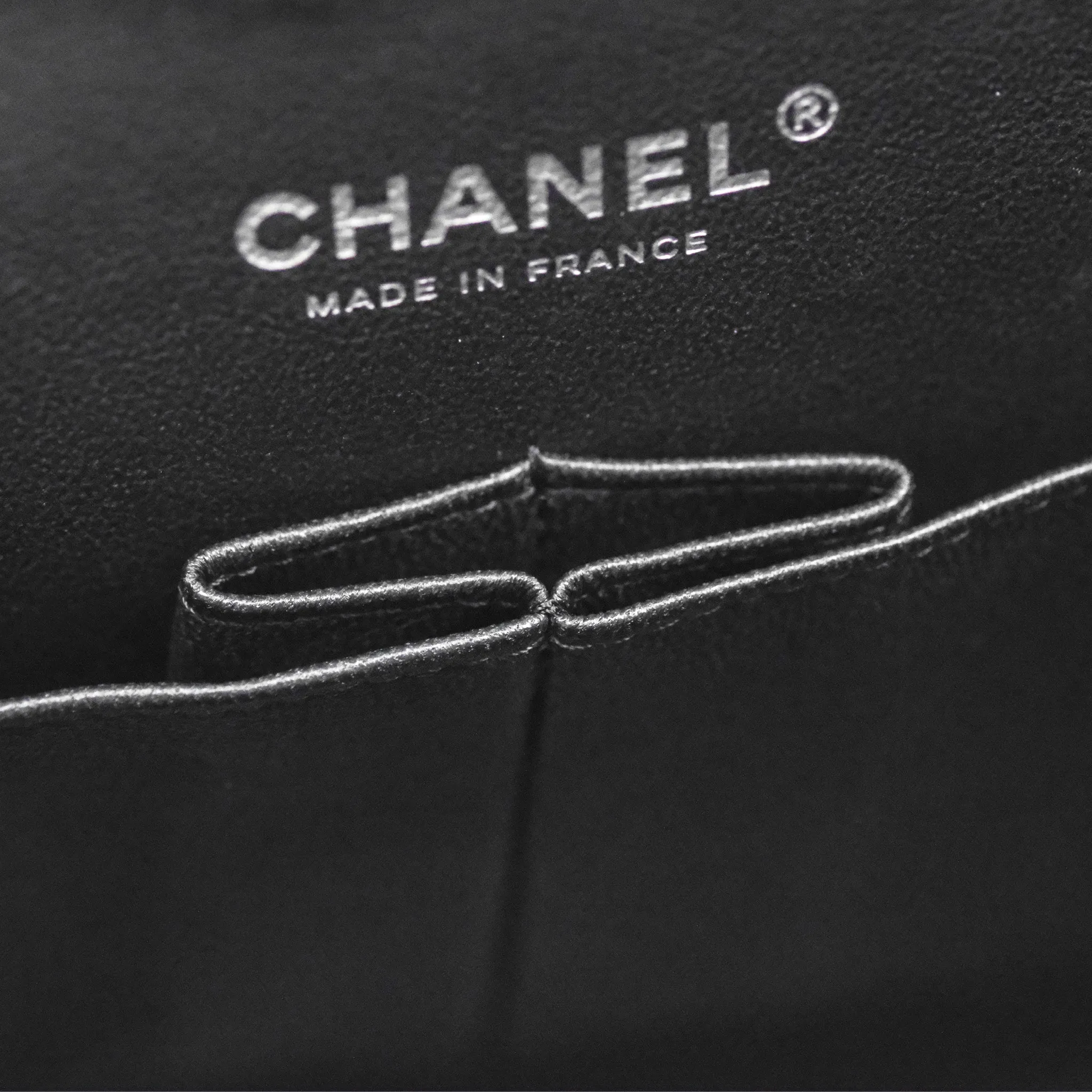Chanel Classic Quilted M/L Medium Double Flap So Black Calfskin