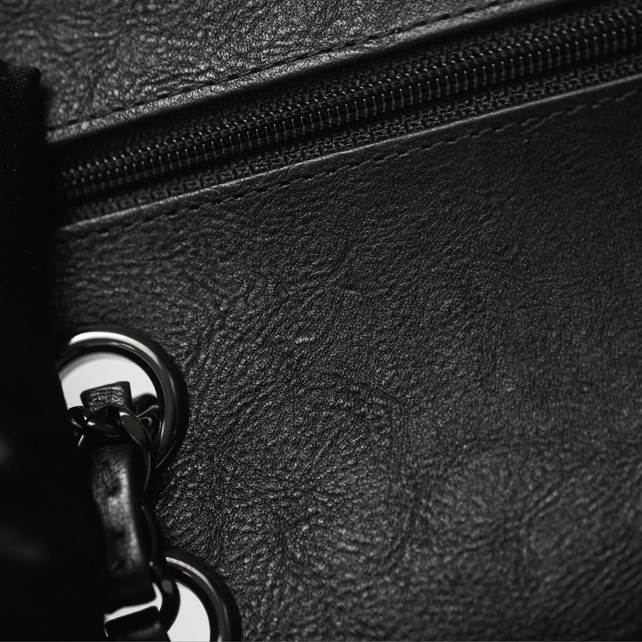 Chanel Classic Quilted M/L Medium Double Flap So Black Calfskin