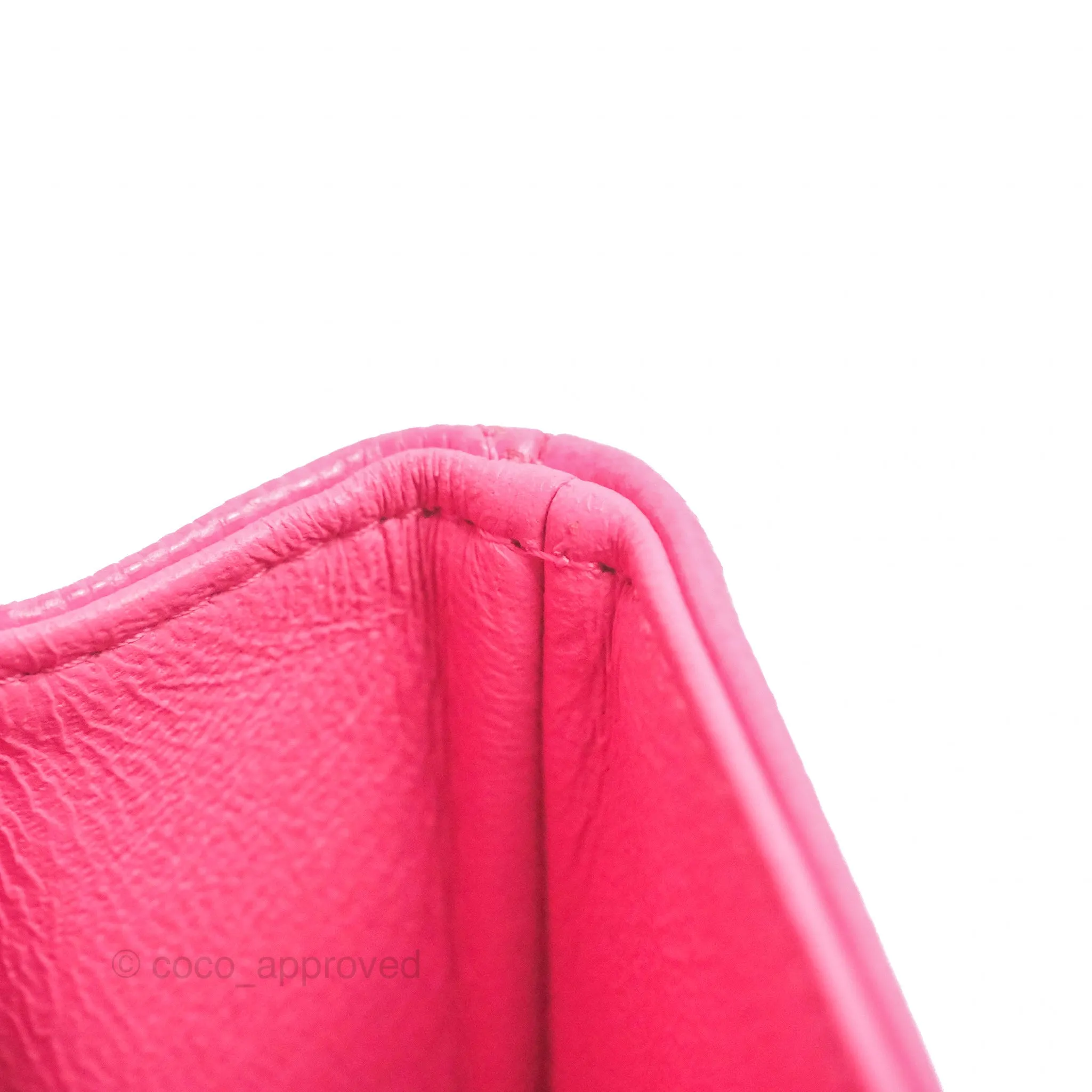 Chanel Classic Quilted M/L Medium Flap Pink Caviar Gold Hardware