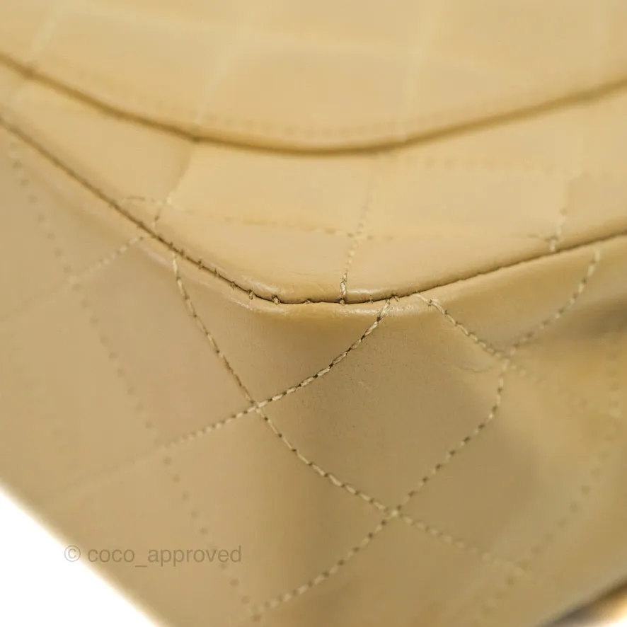 Chanel Classic Vintage Small Flap Dark Beige Lambskin 24K Gold Hardware