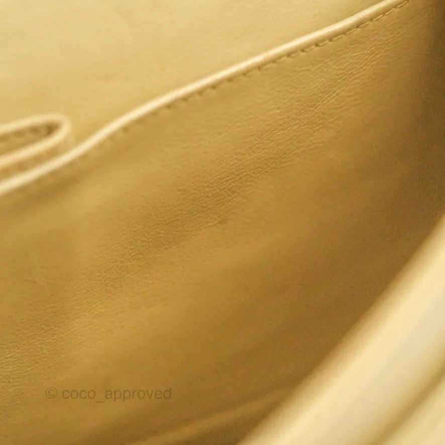 Chanel Classic Vintage Small Flap Dark Beige Lambskin 24K Gold Hardware