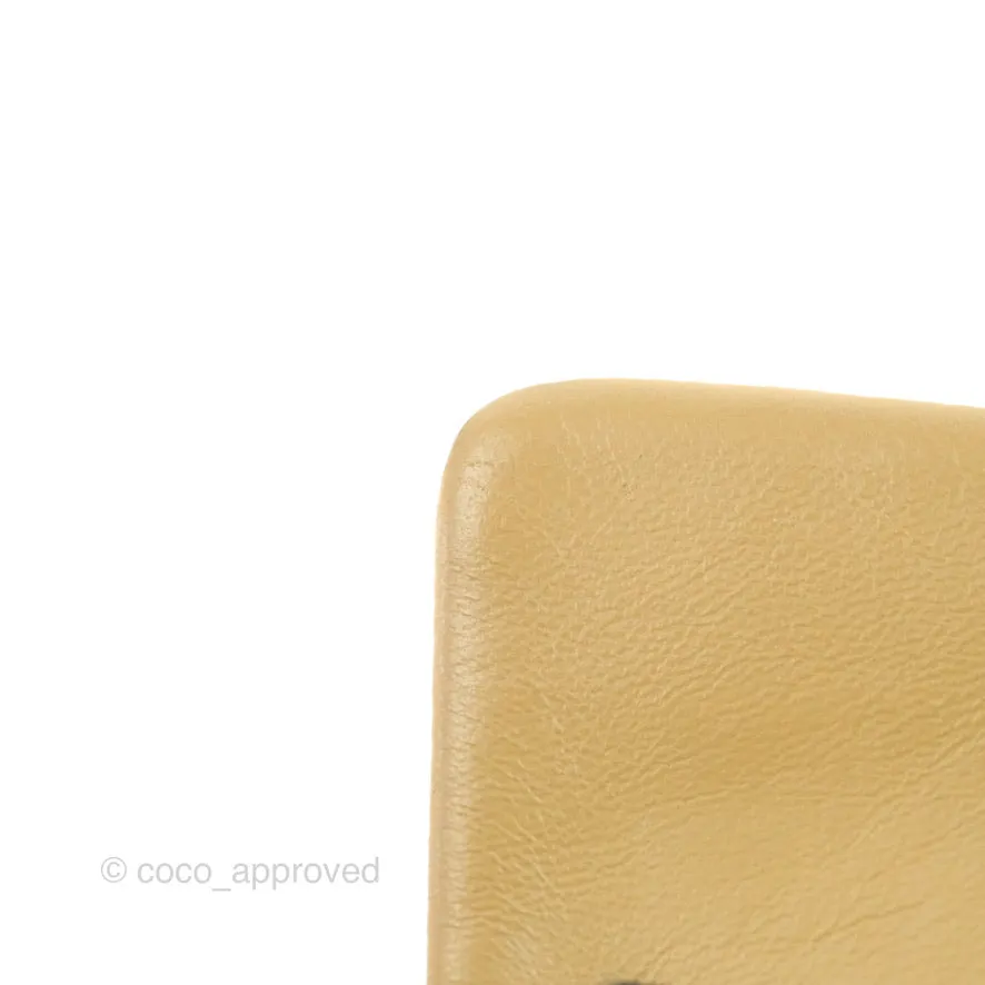 Chanel Classic Vintage Small Flap Dark Beige Lambskin 24K Gold Hardware