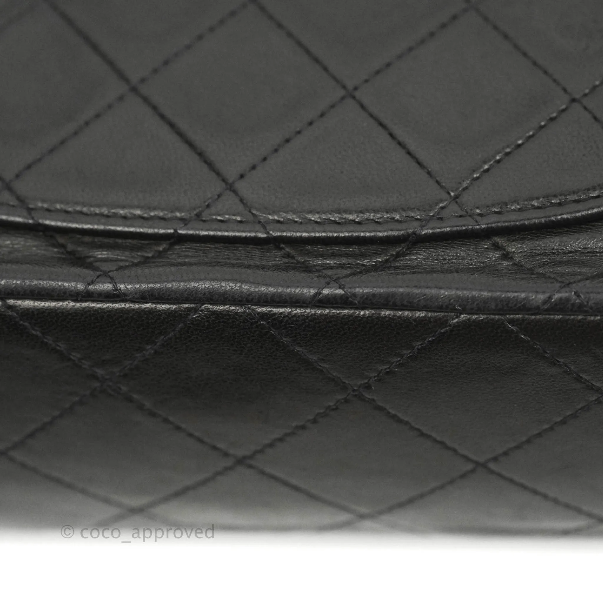 Chanel Classic Vintage Small S/M Flap Dark Brown Lambskin 24K Gold Hardware