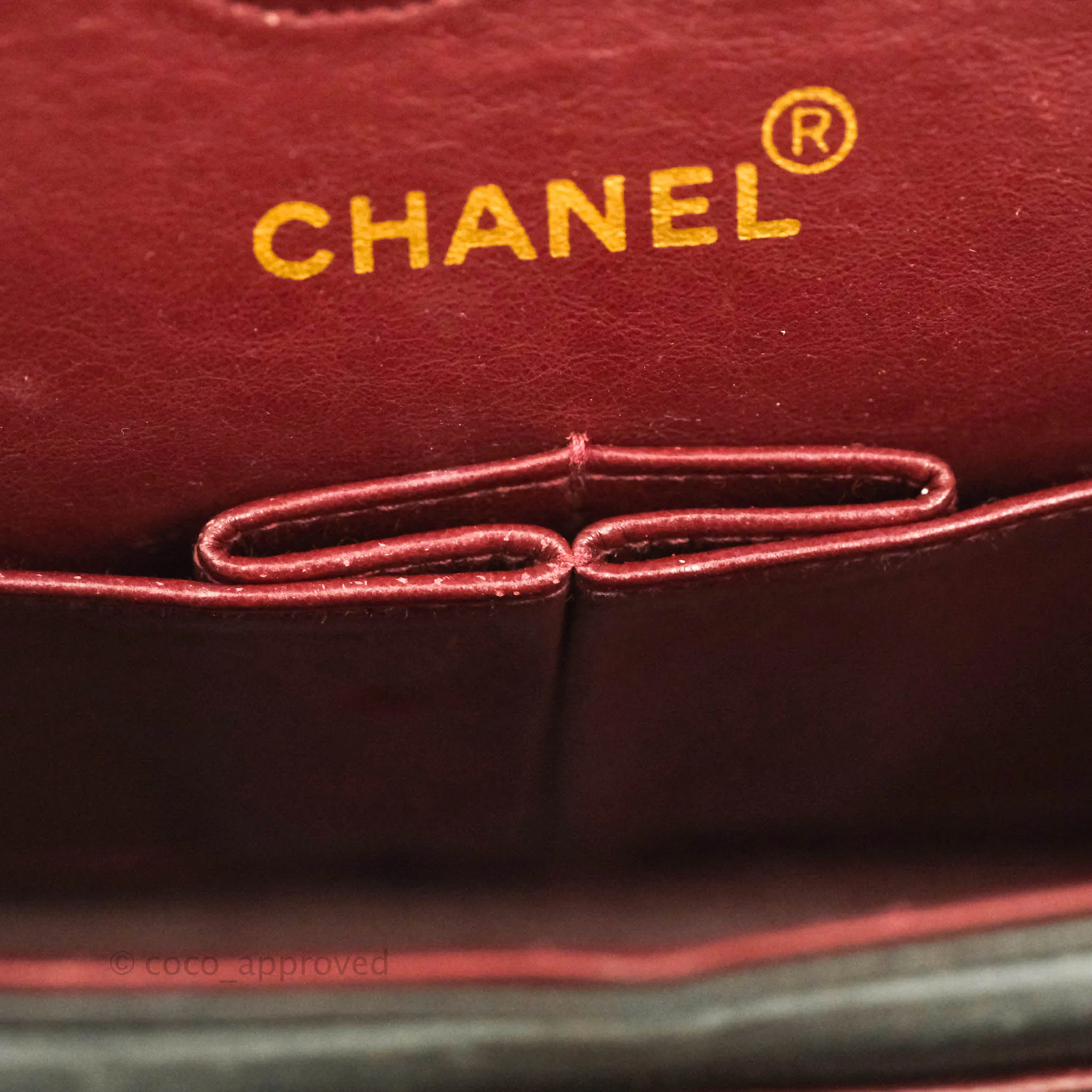 Chanel Classic Vintage Small S/M Flap Dark Brown Lambskin 24K Gold Hardware