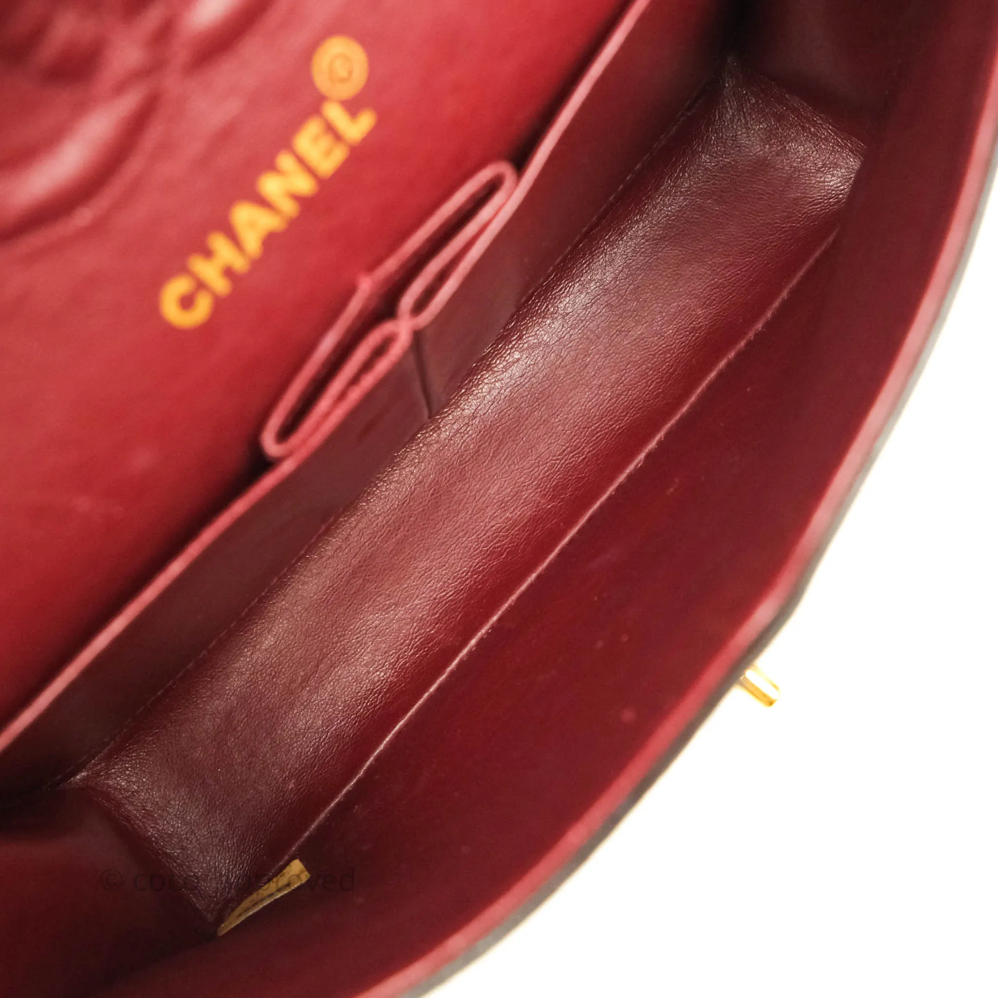 Chanel Classic Vintage Small S/M Flap Dark Brown Lambskin 24K Gold Hardware