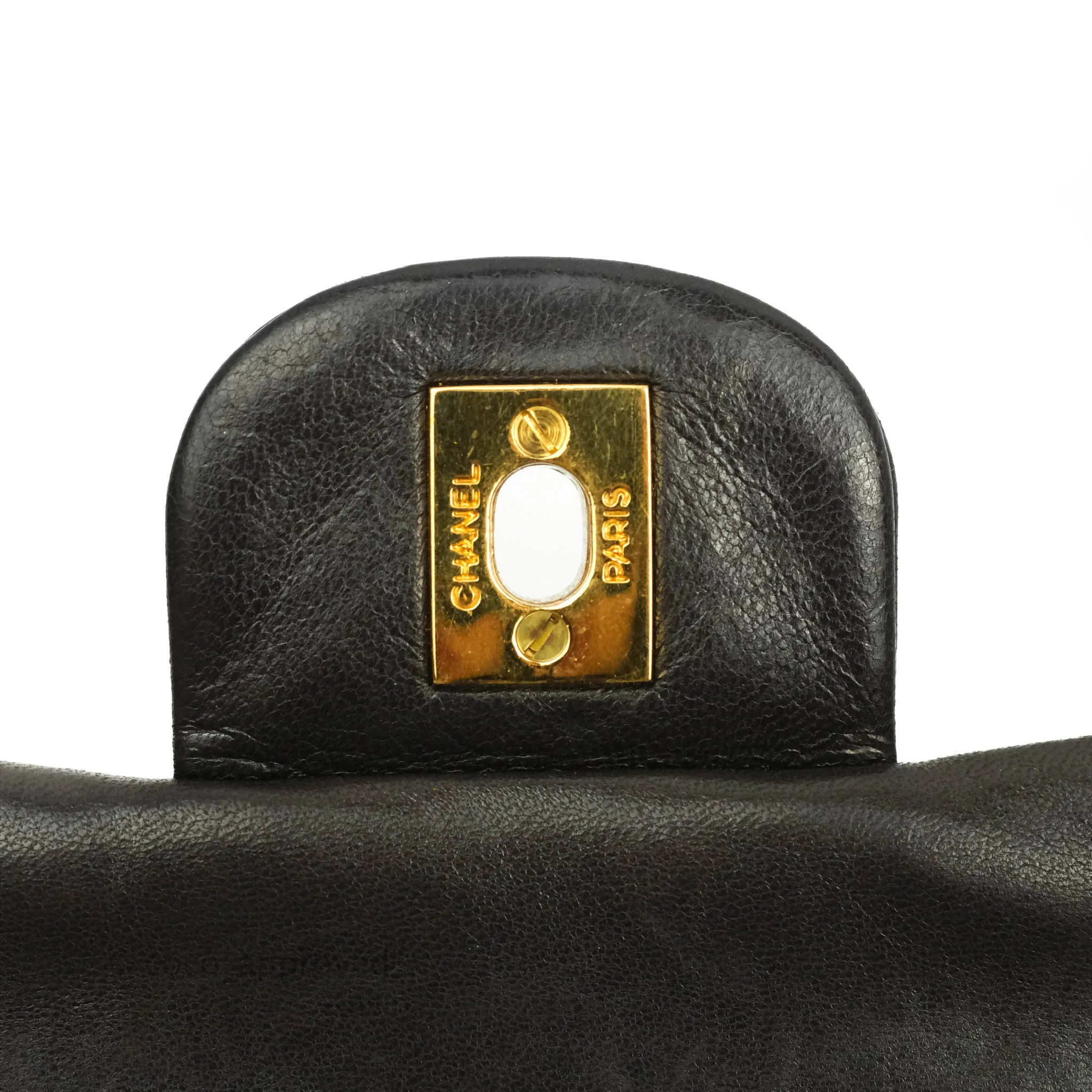 Chanel Classic Vintage Small S/M Flap Dark Brown Lambskin 24K Gold Hardware