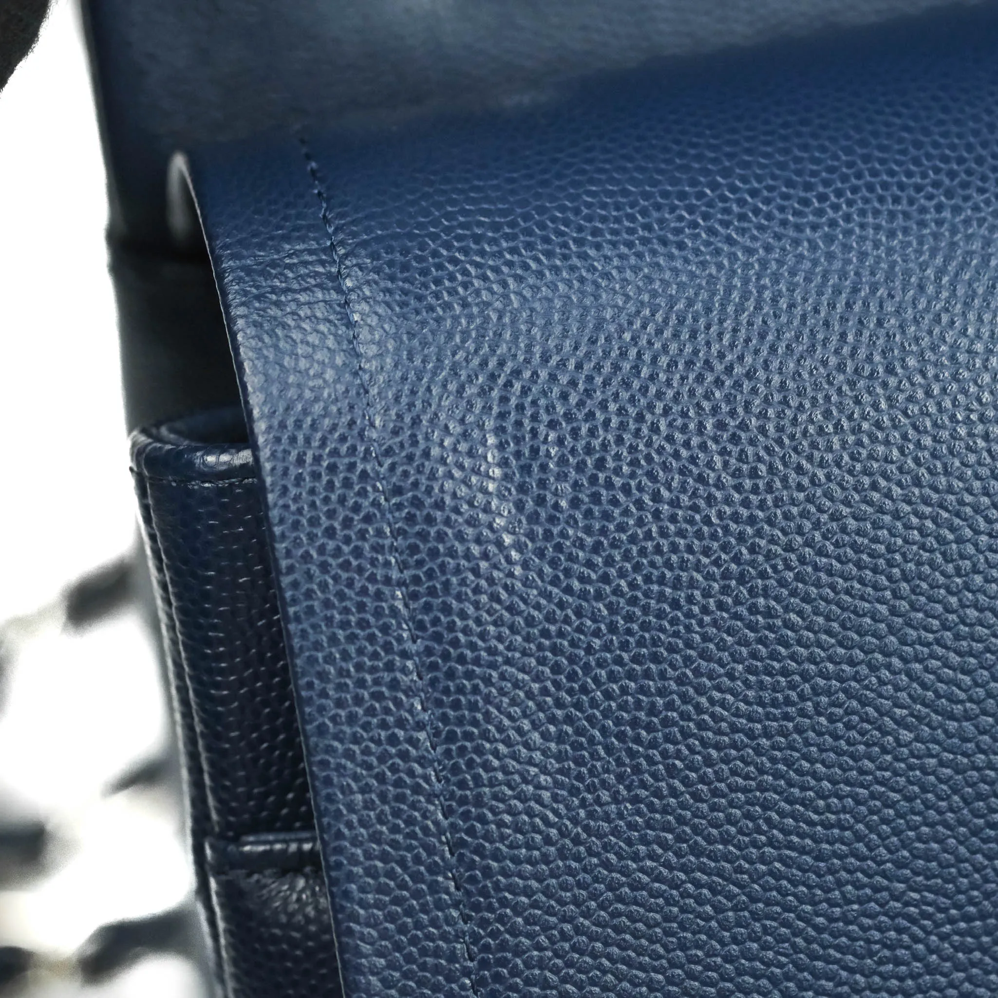 Chanel Jumbo Double Flap Navy Caviar Silver Hardware⁣⁣