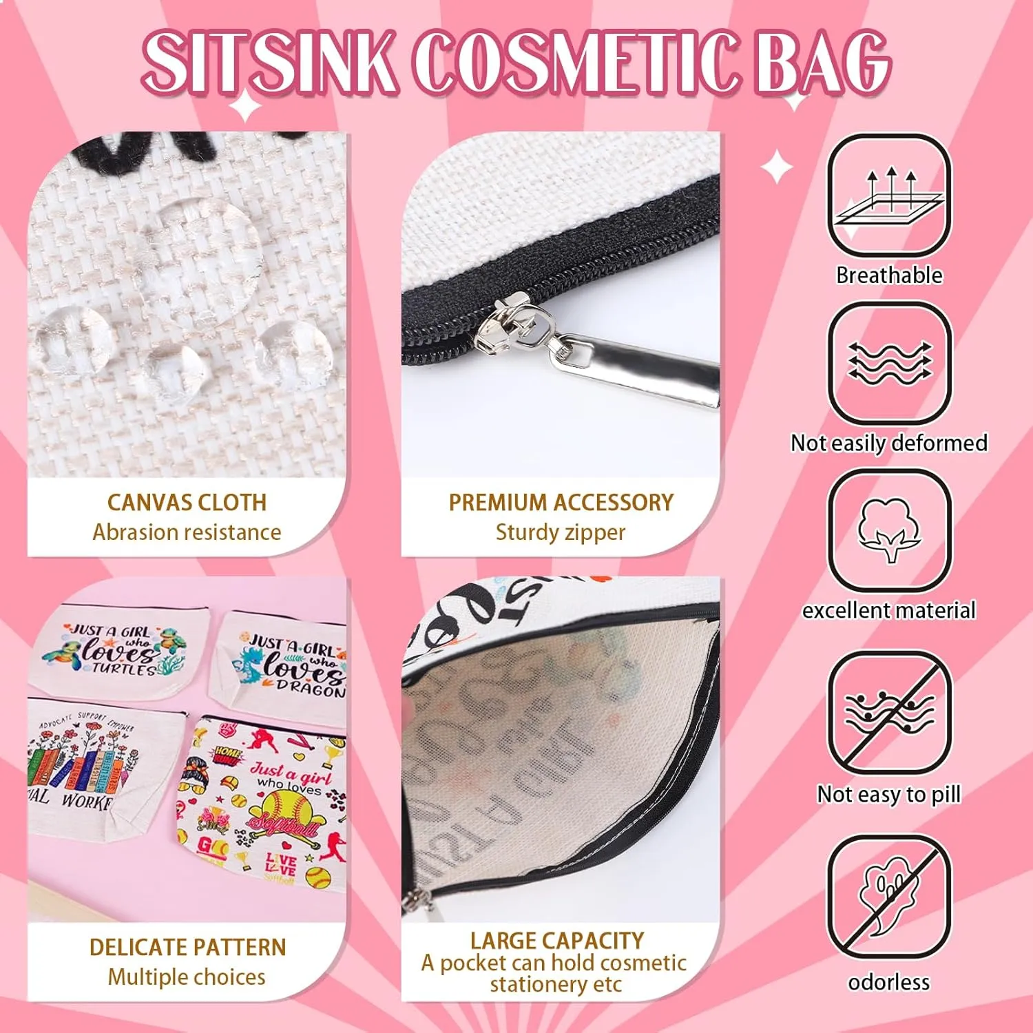 Cheerleader Gifts Cheer Bag - Cheer Stuff Bags for Cheerleader, Cheerleading Stuff Cheerleaders Gifts Makeup Bags for Girls, Cheer Gifts for Team, Cheer Bags Christmas Gifts for Cheerleaders