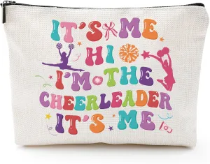 Cheerleader Gifts Cheer Bag - Cheer Stuff Bags for Cheerleader, Cheerleading Stuff Cheerleaders Gifts Makeup Bags for Girls, Cheer Gifts for Team, Cheer Bags Christmas Gifts for Cheerleaders