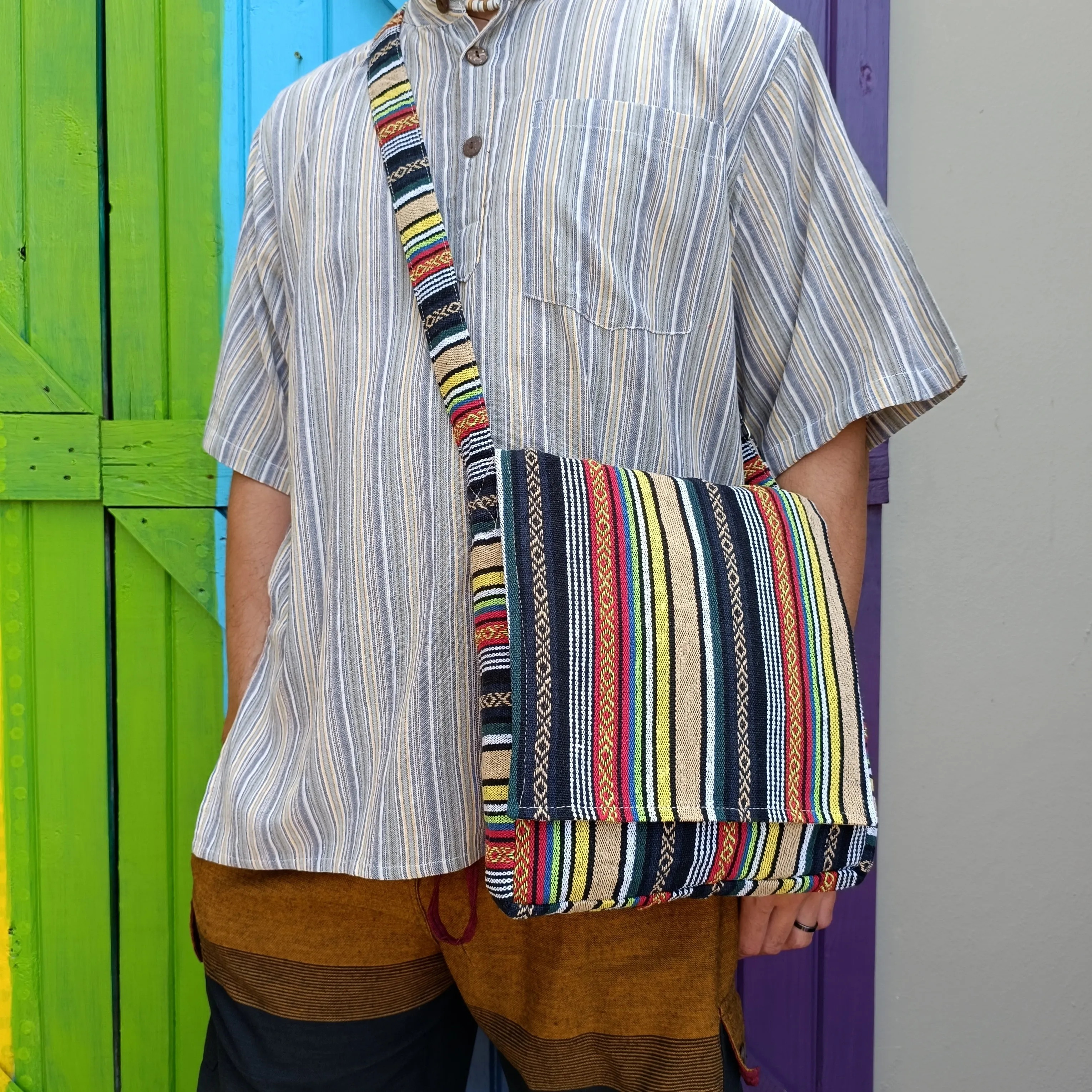 Cotton Book Bag Shoulder Bag