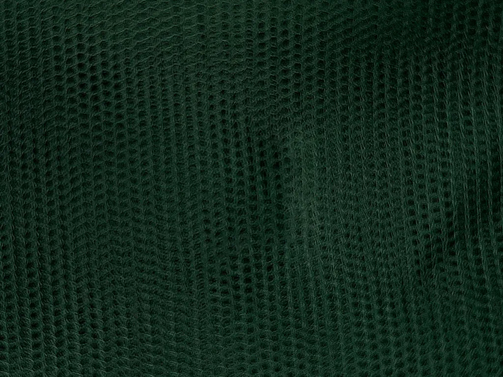 Dark Green Plain Net Fabric