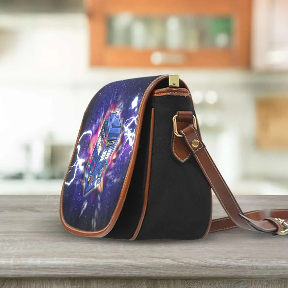Doctor Who 13th Doctor Canvas Saddlebag Style Crossbody Purse