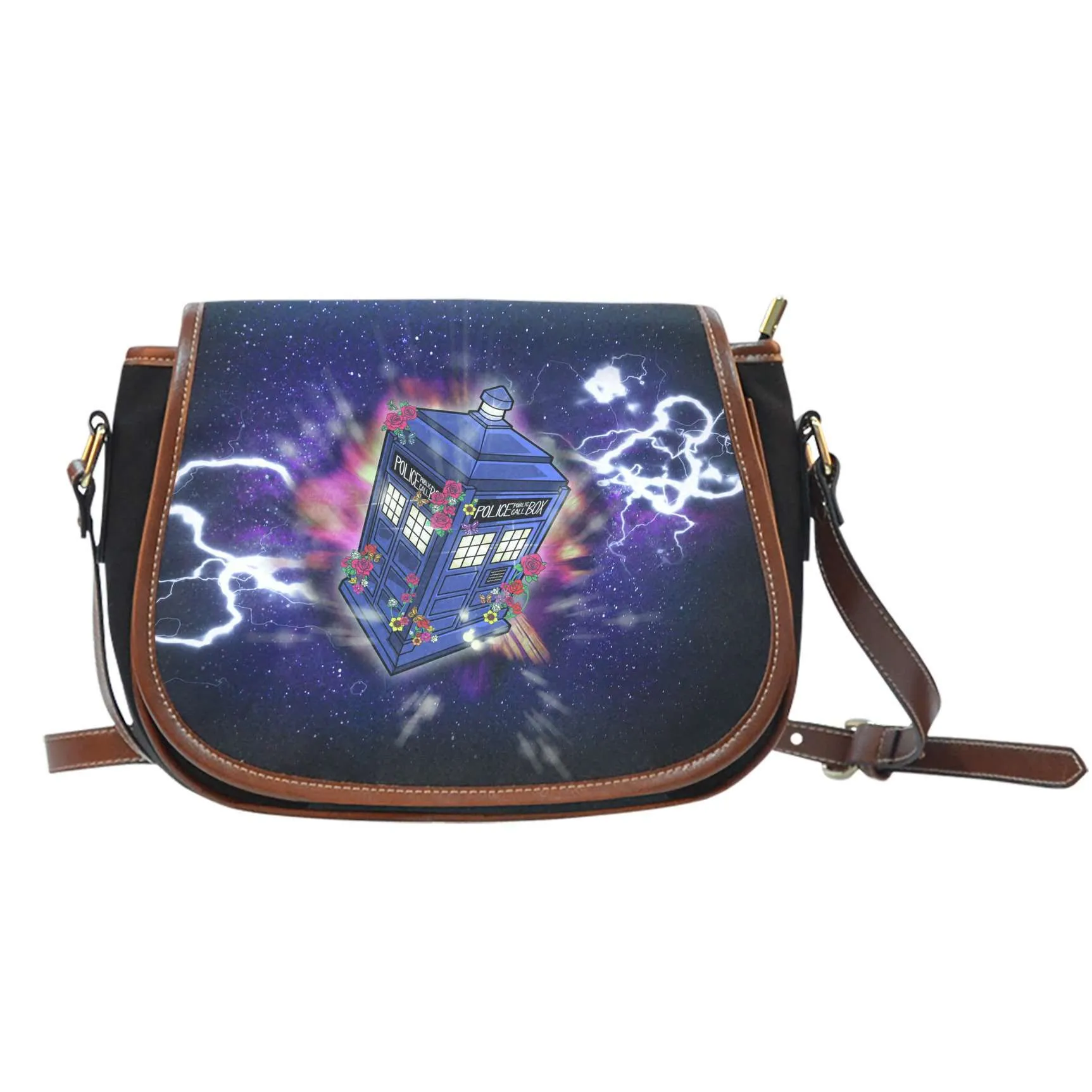 Doctor Who 13th Doctor Canvas Saddlebag Style Crossbody Purse