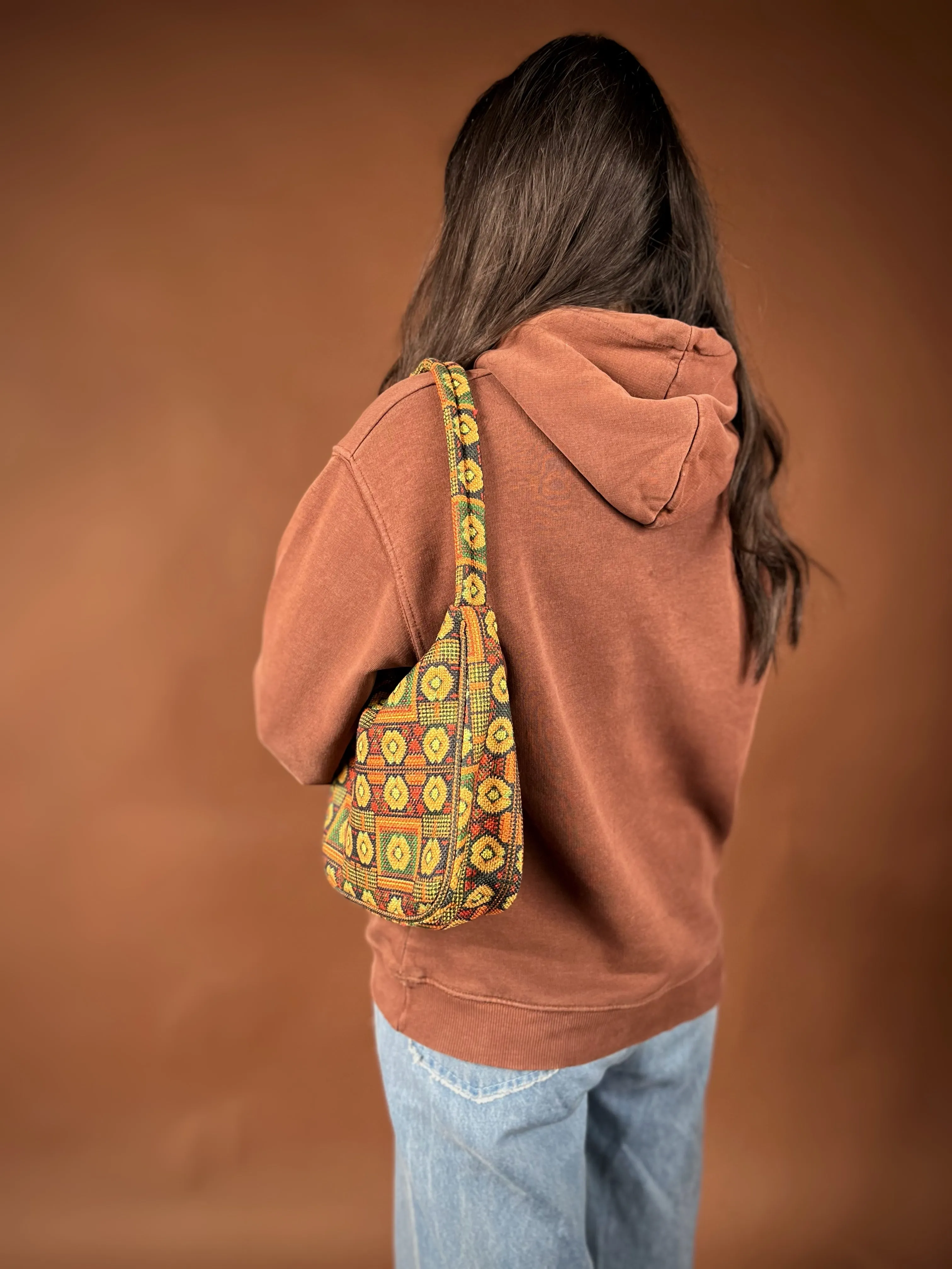 Dofre Elle Shoulder Bag - Orange Pattern