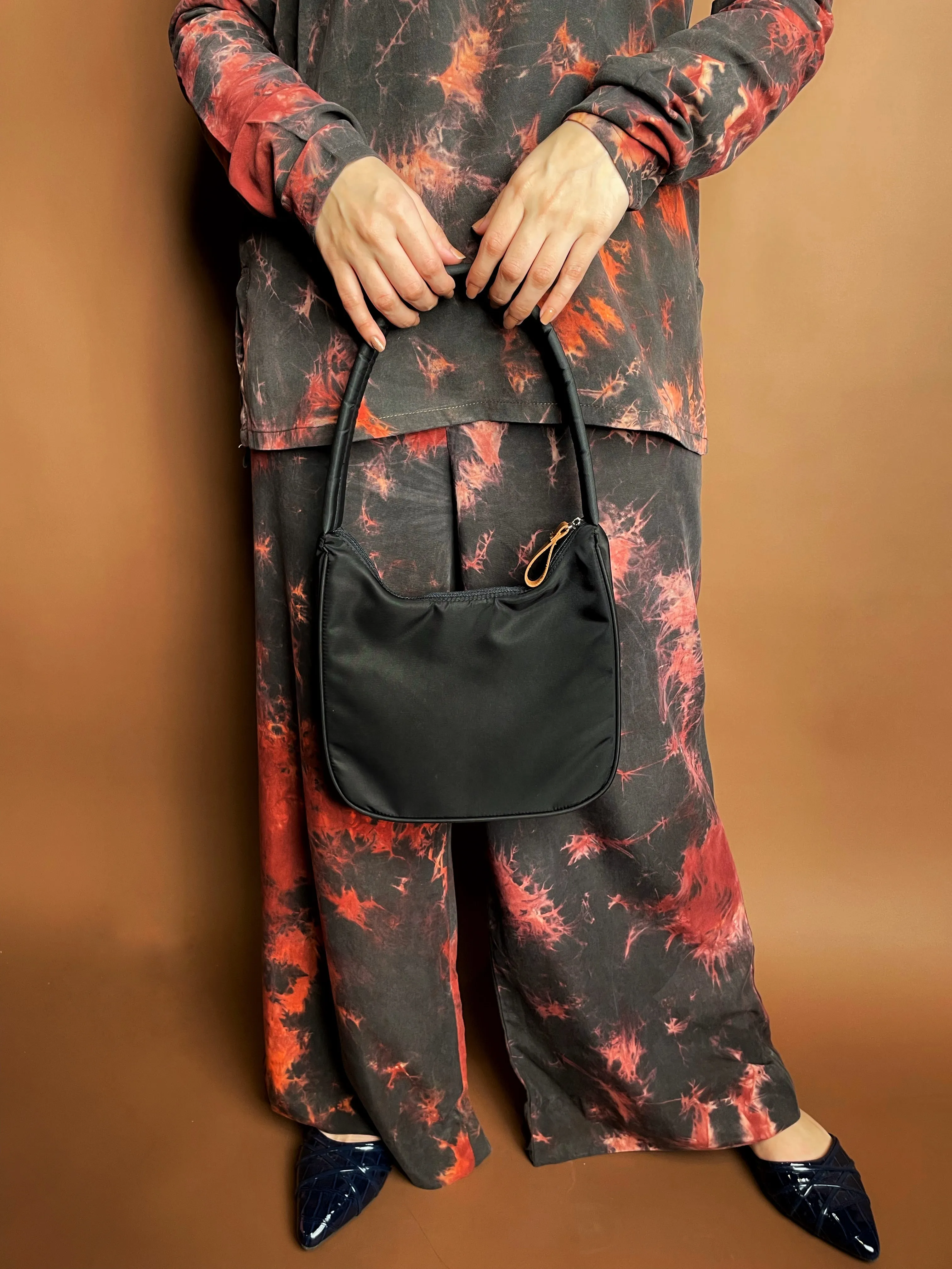 Dofre Elle Shoulder Bag - Orange Pattern