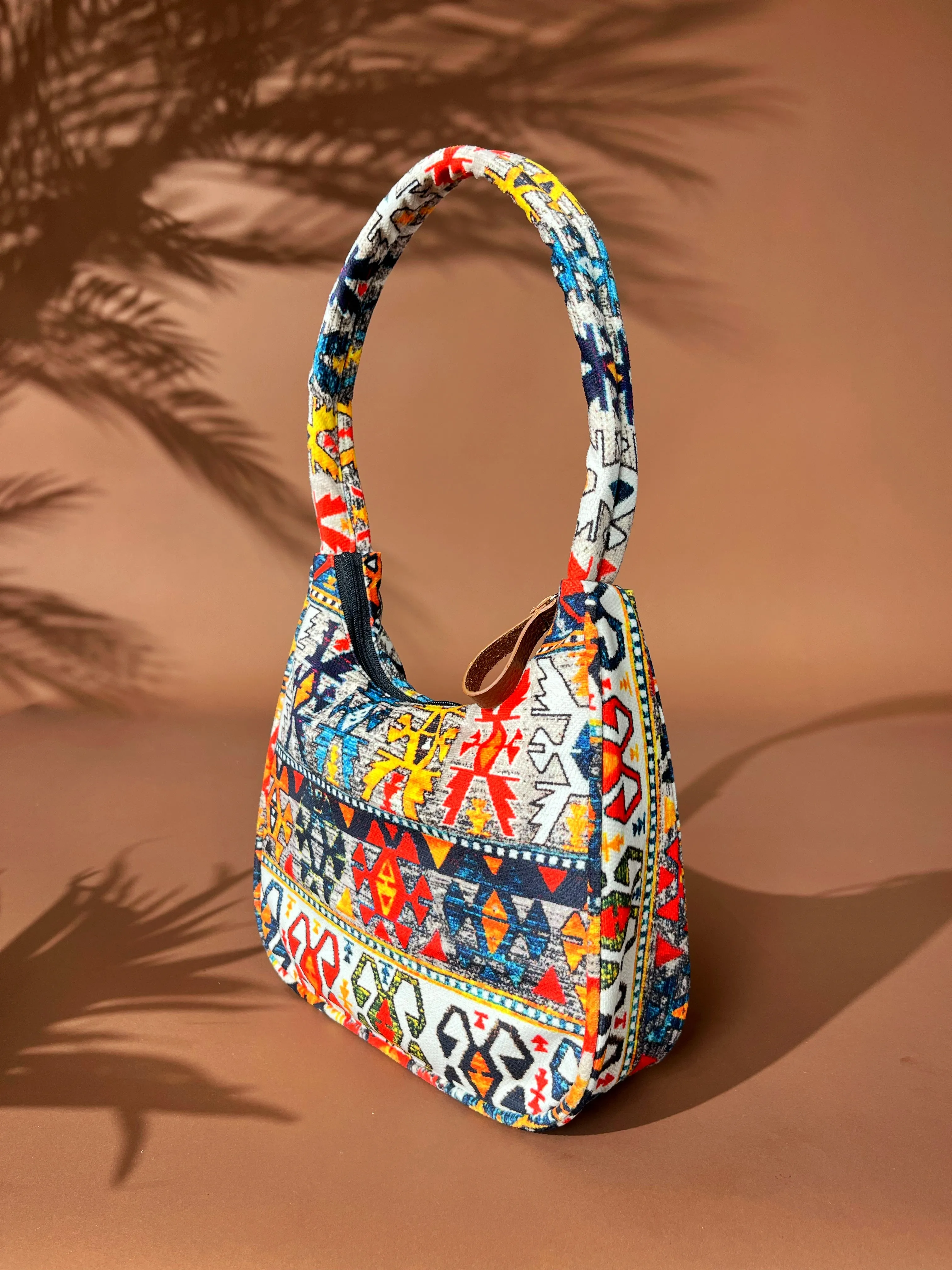 Dofre Elle Shoulder Bag - Orange Pattern