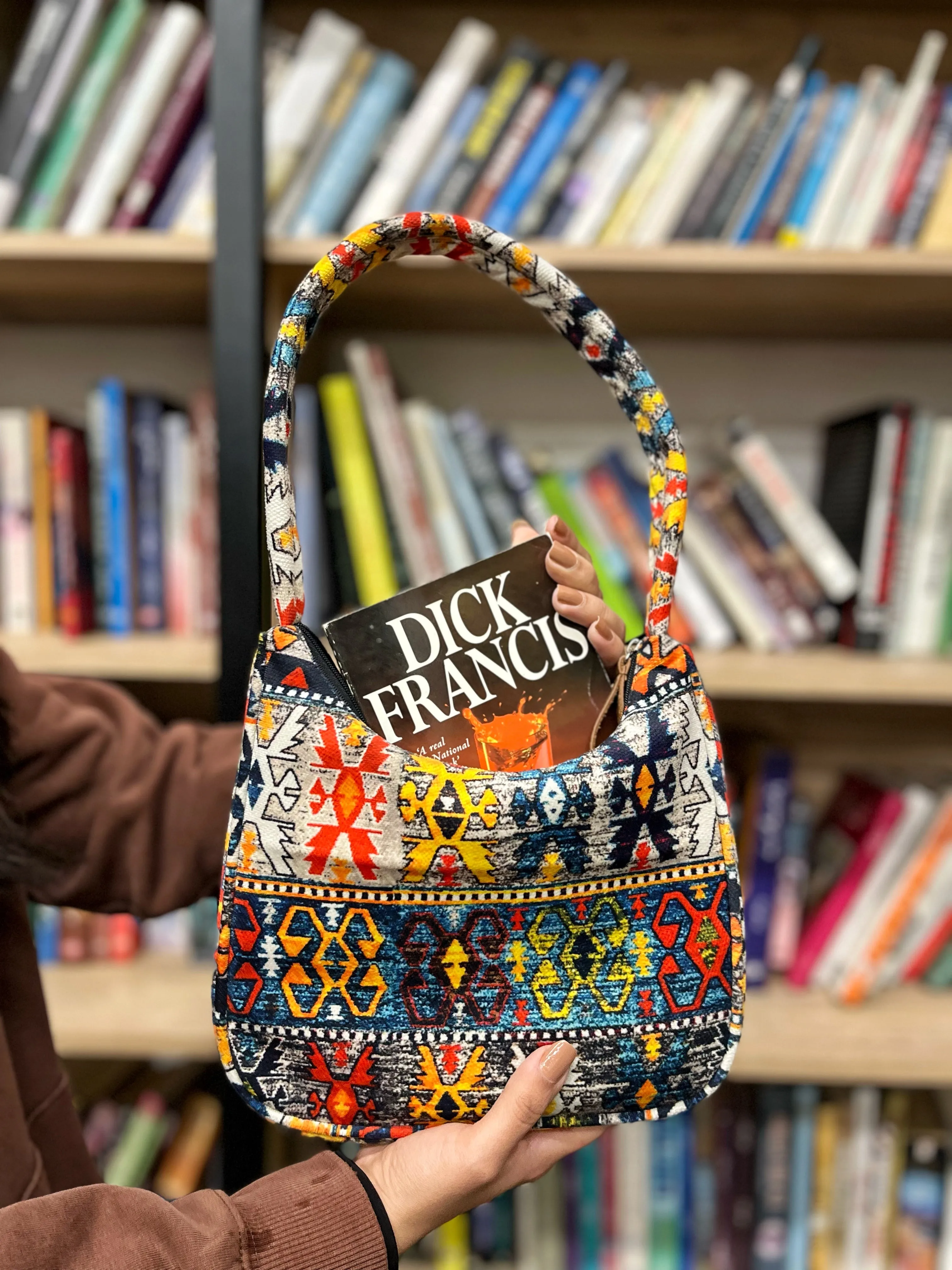Dofre Elle Shoulder Bag - Orange Pattern