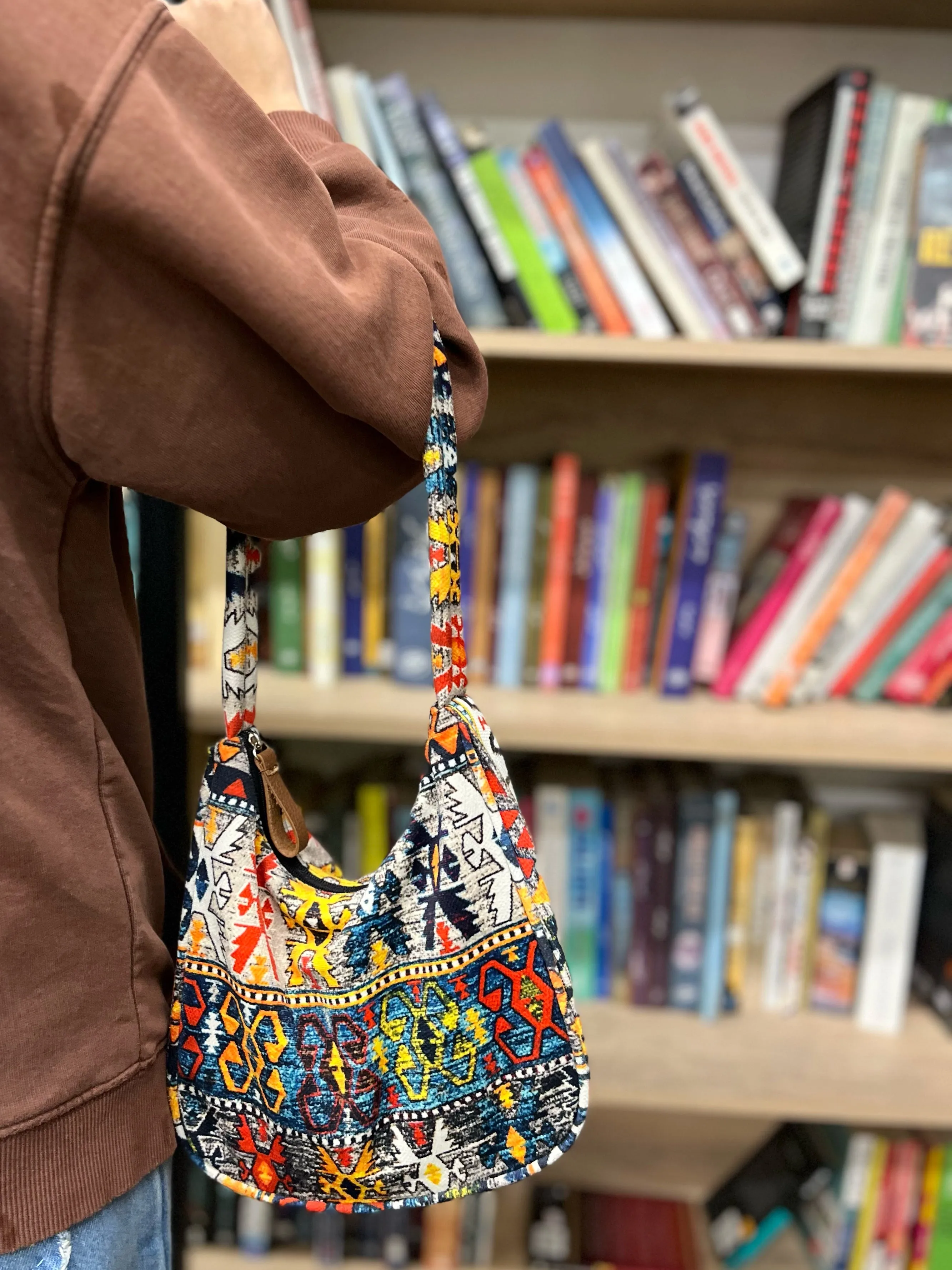 Dofre Elle Shoulder Bag - Orange Pattern