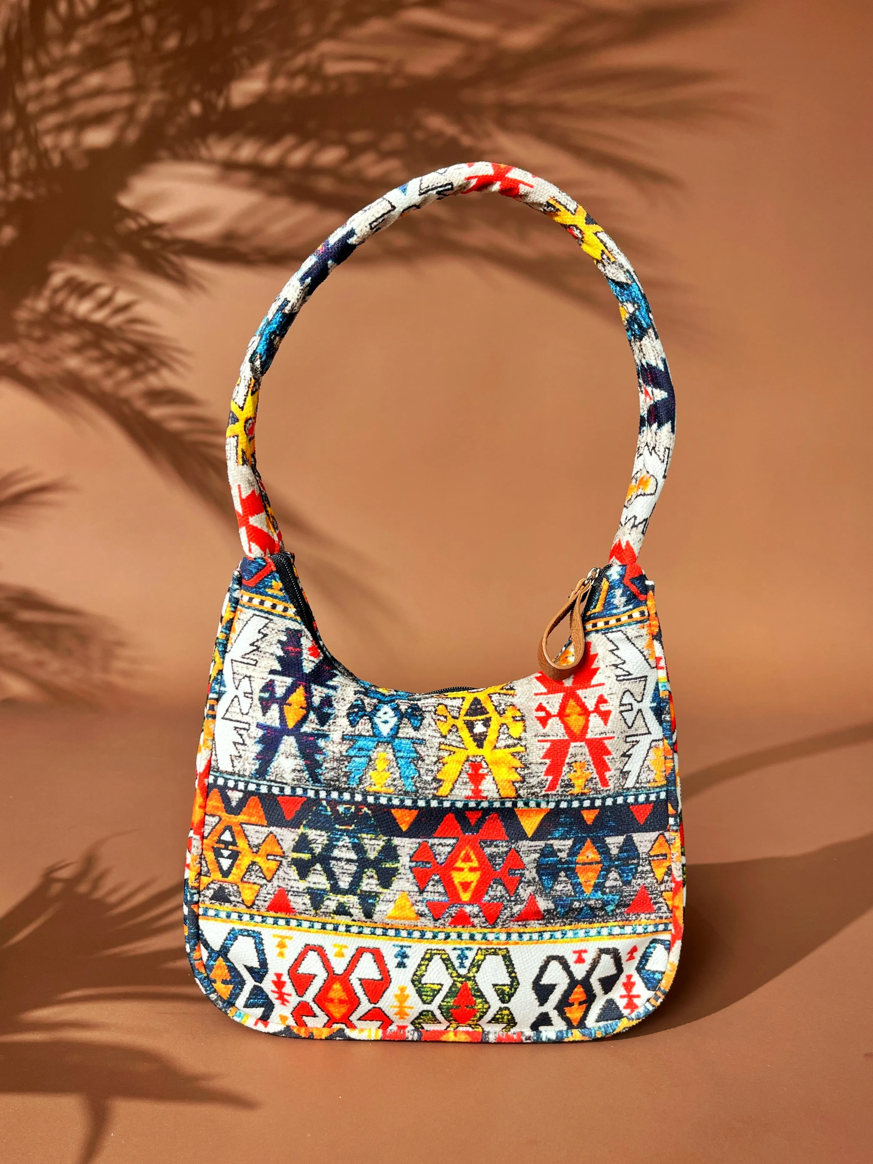 Dofre Elle Shoulder Bag - Orange Pattern
