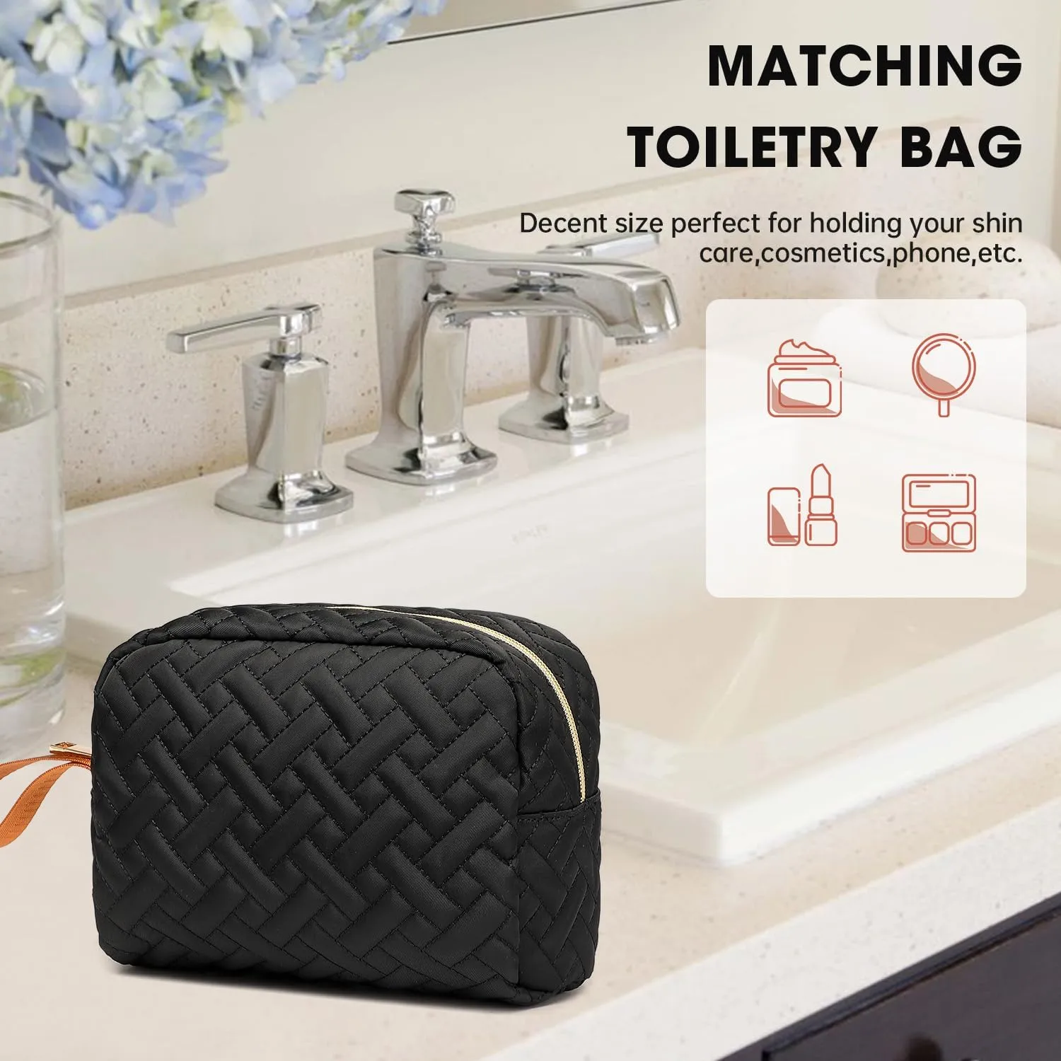 Duffle Bags for women,50L Quilted Travel Weekender Bag with Shoe Compartment, Large Carry On Overnight Tote Gym Bag