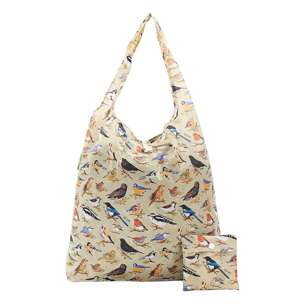 Eco Chic Blue Wild Birds Shopper