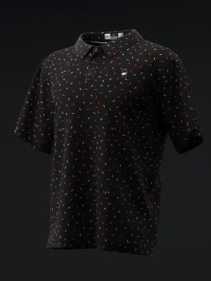 FAIRWAYS - SPRINKLES - NEON BLACK - BOWLING POLO